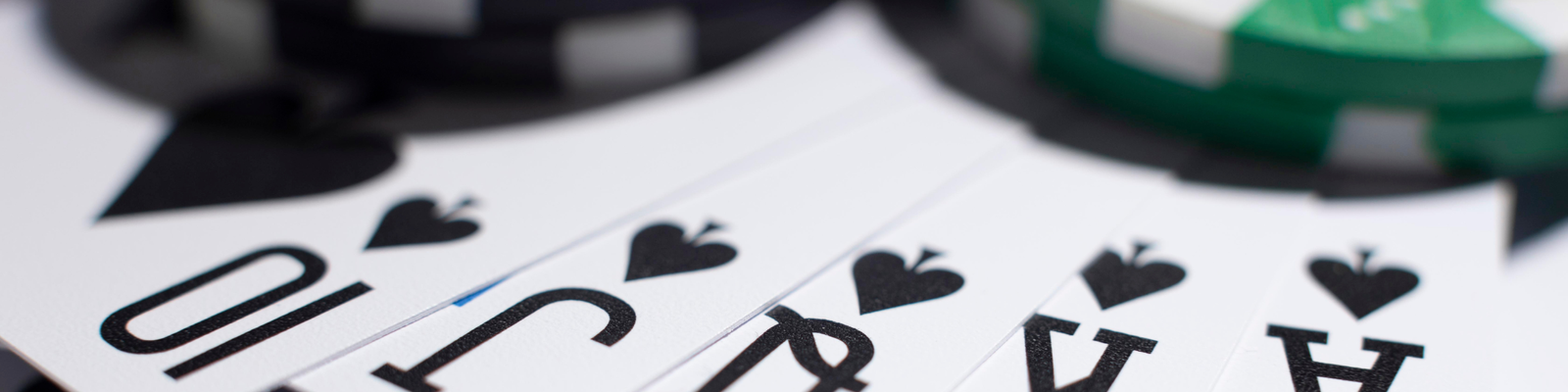 Image of blackjack cards on a table