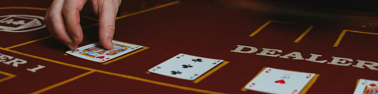 Image of blackjack cards on a table 2