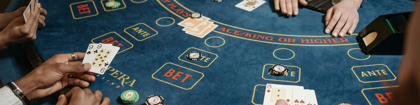 Image of blackjack cards on a table 4