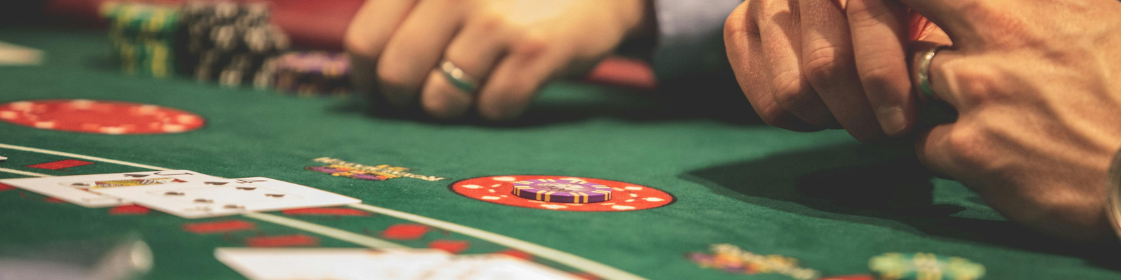Image of blackjack cards on a table 5