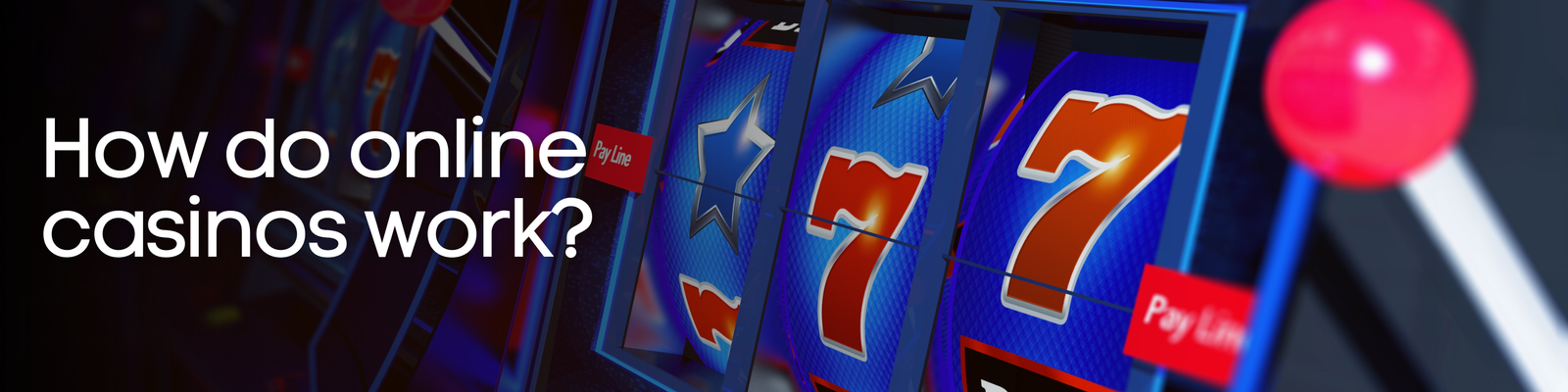 How to play online slots image with a blue and red slot machine